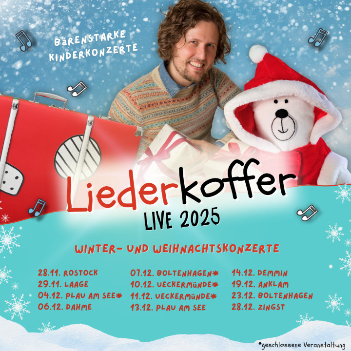 Liederkoffer live - Die Winter- und Weihnachtskonzerte 2025