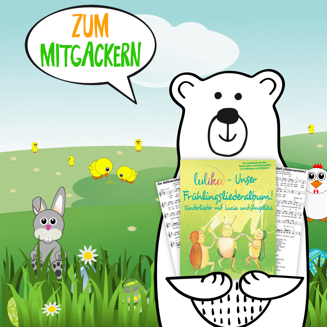 Noten zu unserem Oster-Hit -Im Hühnerstall, im Hühnerstall-